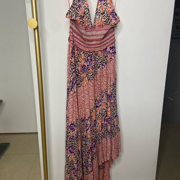 Free People Bohemian Hippie Halter Sundress XS - Picture 2 of 9